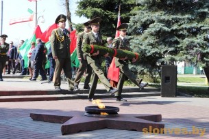 У Слоніме прайшоў мітынг, прысвечаны 75-й гадавіне Перамогі