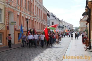 Сланімчукі прынялі актыўны ўдзел у мітынгу «Не дамо разваліць краіну!» у падтрымку міру, бяспекі і спакою ў Гродна